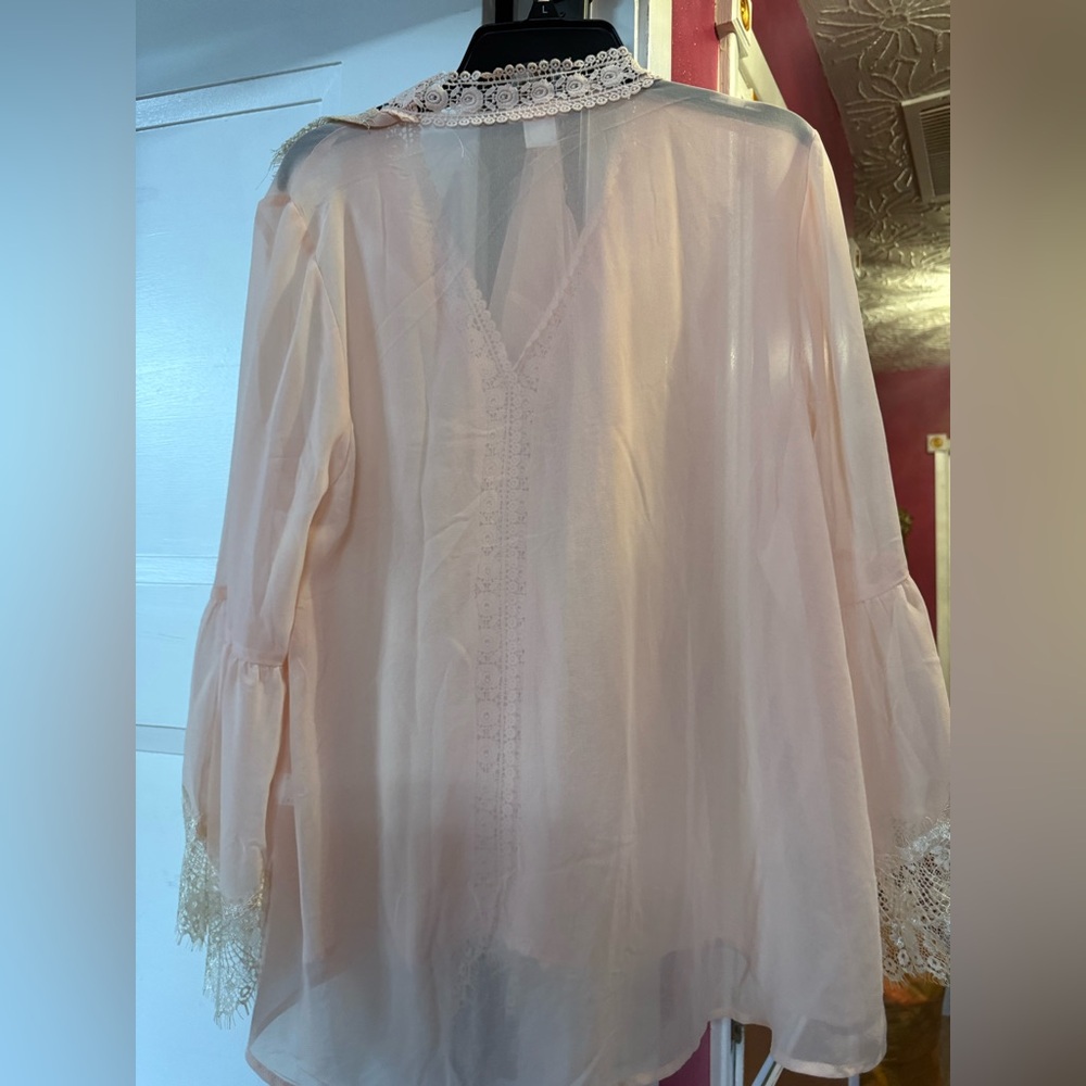 Venus Women's Pink Lace Trim Blouse, comes with camisole. Brand new - Picture 11 of 11